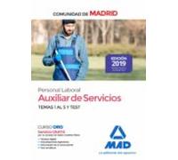 Auxiliar de Servicios. Personal Laboral de la Comunidad de Madrid Temas 1 al 5 y test.