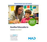 Auxiliar Educador;a Principado de Asturias .Temario 1 (2025)