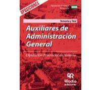 Auxiliares de Administración General. Diputación Provincial de Almería. Temario y Test