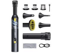 AUXITO Aspirador Coche Potente 24000Pa, 4 En 1 Aspirador de Mano sin Cable | Portátil y Ligero,Recargable USB, Mini Aspiradora para Coche con Herramienta Mascotas, Pelo Mascotas, Hogar y Vehículos
