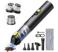 AUXITO Aspirador de Mano - Aspirador Coche Potente 14000pa, 4 En 1 Aspiradora sin Cable con Herramienta para Mascotas, Recargable por USB, Mini Aspirador para Pelo De Mascotas,Hogar, Oficina