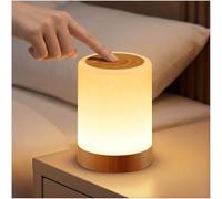 Auxmir Lámparas de Mesita de Noche LED Recargable 3000mAh, Luz Nocturna Bebé Táctil Regulable, 256 Colores RGB y 5 Modos, Temporizador 1/2/3H, Luz Cálida Infantil para Dormitorio, Lactancia y Regalo