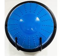 AUXPhome Estante de almacenamiento de bolas de media balón, soporte organizador de medias bolas de yoga, soporte de montaje en pared para entrenador de equilibrio de media bola, gancho ajustable
