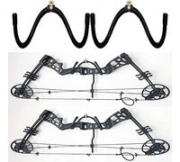 AUXPhome Paquete de 2 estantes de almacenamiento de pared con lazo, ganchos para colgar en la pared, montaje de almacenamiento y exhibición de hasta 2 lazos, sin arañazos, soporta 20 libras