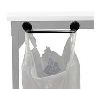 AUXPhome Soporte de plástico para bolsas de basura debajo de la mesa para escritorio, soporte magnético para bolsas de comestibles para caravana, camping, picnic, dormitorio, oficina, etc. Muy
