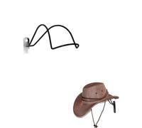 AUXPhome Soporte para sombreros de vaquero, para colgar en la pared, decoración rústica, para hombre y mujer, estilo occidental, vaquero, vaquera, sombrero de paja