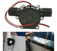 AUXPhome Turbina de agua CC, 5 V, 12 V, 80 V CC, 10 W, generador de agua portátil, herramienta eléctrica de carga, generador de energía hidroeléctrica para luz LED de bricolaje