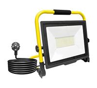 AUXTINGS 100W Foco de Trabajo LED,Portátil Luz de Trabajo con 10000 LM IP65 Con arnés de cableado 3m y enchufe para Exteriores Obra,Garajes,Jardines,reparación de coches,emergencias,175V-260V