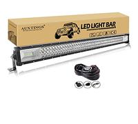 AUXTINGS 106,8 cm 540W LED Barra de luz LED Derecha Spot Cum Triple Línea de buceo con el kit de arnés de cableado para el camino fuera de carretera ATV AWD SUV 4WD 4x4 Pickup, 12V 24V