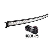 AUXTINGS 132cm 300W Curva LED Light Bar Spot Inundación Luz de Trabajo Luces de conducción Lámpara antiniebla Iluminación Offroad para Fuera del Camino Vehículo Todoterreno 4x4 tracción,CC 12V 24V