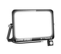 AUXTINGS 200W Foco LED con Sensor de Movimiento Proyector Led IP66 Impermeable Blanco 6000K 20000lm Floodlight Led Focos Exterior Iluminación para Patio, Camino, Jardín, Almacén,Terraza,Garaje