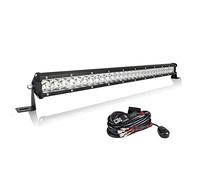 AUXTINGS 24 Pulgadas 61 cm 180W Faro de Trabajo Rectangular Spot lámpara Trabajo led 6000K IP67 Impermeable Exterior Foco led 12V 24V + Kit de arneses para Off Road camión Coche ATV 4x4 Tractor