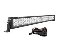 AUXTINGS 32 Pulgadas 180W Spot Flood Barra de Luces LED Luces de conducción Campo a través con arnés de cableado Kit para 4WD AWD Campo a través Camioneta 4x4 SUV Van Wagon Van Camper Camber