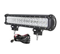 AUXTINGS 50 cm 126W Spot Flood Barra de Luces LED Luces de conducción Campo a través con arnés de cableado Kit para 4WD AWD Campo a través Camioneta 4x4 SUV Van Wagon Van Camper Camber