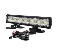 AUXTINGS 50 cm 420W Barra de luz LED Todoterreno con arnés de cableado de 12V y Soporte magnético, Barra led 4x4 Externa CC 12V 24V 6000K para Coche Tractor camión SUV vehículos 4x4, Impermeable