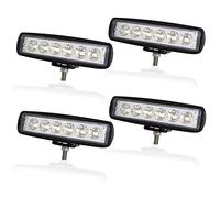AUXTINGS 6 pulgadas 15 cm 48W mini Faro de trabajo rectangular Spot lámpara trabajo led 6000K IP67 Impermeable Exterior foco led 12V 24V para off road camión coche ATV 4x4 tractor moto,4 piezas