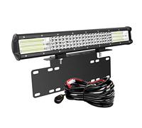 AUXTINGS Barras LED de 50cm 510W 4 Filas 4x4 Todoterreno Barra LED y Soporte de Montaje, luz de Trabajo Universal Placa de matrícula con arnés para Camión JP SUV ATV UTV Tractor Barco,CC 12V 24V