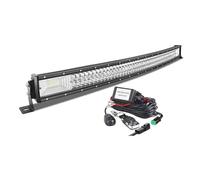 AUXTINGS Curvo 106 cm Barra de luz led, 540W Barras Luminosas led y 12V Remoto estroboscópica Kit de cableado para Off Road camión Coche SUV 4x4,Foco Inundación Combinado 6000K lámpara de conducción