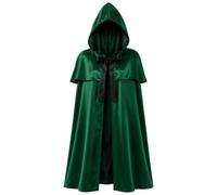AUYAO Capa con Capucha Disfraz Vampiro, Cloak Medieval Unisex Halloween