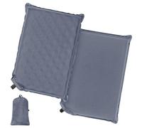 AUYAO Cojines de Asiento Inflable, 39X28cm Cojín Inflable para Viaje, Colchoneta Asiento Impermeabile, Portátil, Plegable, para Camping Viaje Náutica Conciertos Senderismo Silla Oficina Avión, Gris