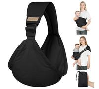 AUYAO Fular Portabebe, Portabebes Lateral, Malla Transpirable Portabebes Ajustable, Portabebé Ligero de Cadera, Porteo Bebe Ergonomica, Ajustable y Cómodo, Hasta 15 KG