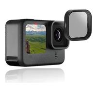 AuyKoo Filtro Polarizador para GoPro Hero 12 11 10 9 Black, Accesorios Kit de Protector de Lente de Filtro polarizador de Lente de cámara para GoPro Hero 11/10/9 Black