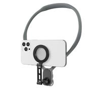 AuyKoo MAX Ampliada Soporte Magnético de Cuello para Teléfonos, POV/Vlog Soporte de Cuello para Teléfono, Soporte para Magnético de Cuello con Correa Pectoral Antichoque para iPhone Android