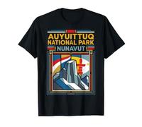Auyuittuq National Park Nunavut Bandera Ártico Viaje Diseño Camiseta