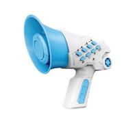 AUYXSSZ Altavoz de Juguete portátil con función de Cambio de Voz para cautivar a niños y niñas Durante el Juego. Micrófono de Mano con Cambiador de Voz. , Azul , 10x7x12.5cm
