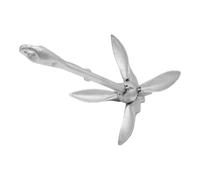 AUYXSSZ Ancla plegable de alto rendimiento de acero galvanizado,6 kg | proporcionar estabilidad en botes, canoas y pesca. Rezón plegable de acero al carbono galvanizado.