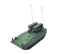 AUYXSSZ Bloques de construcción de Tanques Modelo de Tanques Blindados Proporciona experiencias de ensamblaje de Bricolaje agradables con Detalles, Verde, 15cm