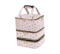 AUYXSSZ Bolsa organizadora para esmaltes de uñas con capacidad para 84 botellas y 3 capas. Estuche de almacenamiento para kits de uñas desmontables para