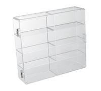 AUYXSSZ Cajas de exhibición para Pasatiempos, vitrinas para Modelos de Autos, vitrinas Transparentes con Puertas, para Figuras de acción y coleccionables,