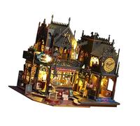 AUYXSSZ Casa de muñecas en Miniatura de para Madera, Juego de construcción DIY, Mini cabañas sin terminar y Accesorios de Muebles para una diversión Creativa, Kits en