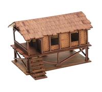 AUYXSSZ Casa en Miniatura 1/72, Kit de construcción de Modelos de Casas, Divertido Juguete de para Madera para Hacer Mismo, Mejora el Pensamiento Creativo, Tipo G