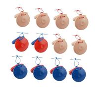 AUYXSSZ Castañuelas de para Madera para Dedo, Instrumento de percusión para Hacer Mismo, 12 Piezas, Tablero de aplausos, Herramientas Musicales, Regalo para el Aula, Tablero de