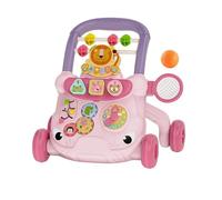 AUYXSSZ Centro de actividades multifunción para bebés que caminan y empujan, apoyando el desarrollo temprano a través de experiencias de aprendizaje, Rosa, 41x33x39cm
