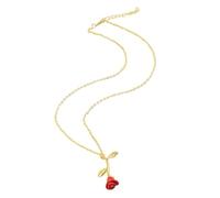 AUYXSSZ Collar con colgante de rosa para amantes, regalo de San Valentín, estilo estereoscópico vintage que hace que parezca más encantador, por lo el