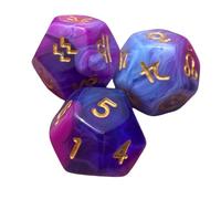 AUYXSSZ Dados de Resina Hechos a Mano, Juguetes didácticos para Contar matemáticas, Opciones emocionantes para la participación educativa, Juego de Dados, Violeta, 1.4 cm
