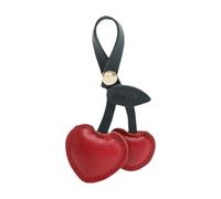 AUYXSSZ Encantador llavero con forma de cereza. un toque de encanto a tus bolsos y accesorios. Este adorno está inspirado en cerezas brillantes. Su forma