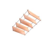 AUYXSSZ Estantería de simulación en Miniatura Realista, Estante de Almacenamiento de para Madera, Atractivo Organizador, Accesorio para casa de muñecas, , 5 Niveles de Largo