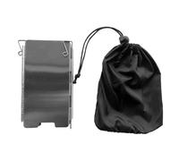 AUYXSSZ Estufa Wind Shield Mango de acero plegable,Mini 9 Platos | Estufa Wind Shield Mango de acero plegable Camping Traveling Cooking Screen