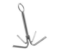 AUYXSSZ Gancho de Agarre de Acero Inoxidable de 4 Garras, Resistente, Inoxidable, Duradero, Herramienta de Pesca para Actividades de Aventura en campamentos