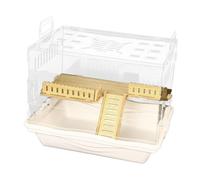 AUYXSSZ Jaula para hámster con Accesorios, portátil, para Ratones Activos y hámsteres Enanos. Jaula para hámster con Estuche portátil. Casa para Mascotas, Escalera