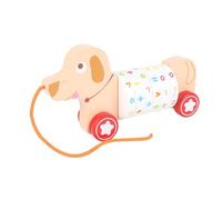 AUYXSSZ Juguete de Arrastre de Dibujos Animados con cordón para una Experiencia de Juego interactiva. Coche de Cuerda de para Madera para niños. Hermoso y