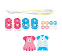 AUYXSSZ Juguete dinámico para Atar Cordones, Combinado con Actividades para jardín de Infantes Que fomentan el Aprendizaje temprano, Juego de abotonar,