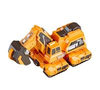 AUYXSSZ La función de Empuje Manual hacia adelante Convierte a los Robots de construcción en vehículos de transformación 4, 5, 6 y 7 en una opción, Braquiosaurio Amarillo