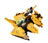 AUYXSSZ La función de Empuje Manual hacia adelante Convierte a los Robots de construcción en vehículos de transformación 4, 5, 6 y 7 en una opción, Tiranosaurio Amarillo