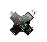 AUYXSSZ Medidor de Corriente de Prueba portátil: monitorea Datos USB Capacidad de Corriente de Voltaje y Potencia D/D - ABS de Voltaje, etc.