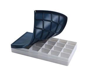 AUYXSSZ Paleta de pintura resistente a prueba de fugas, que garantiza que la pintura se mantenga fresca y lista para usar. Bandeja de mezcla plegable portátil de 24